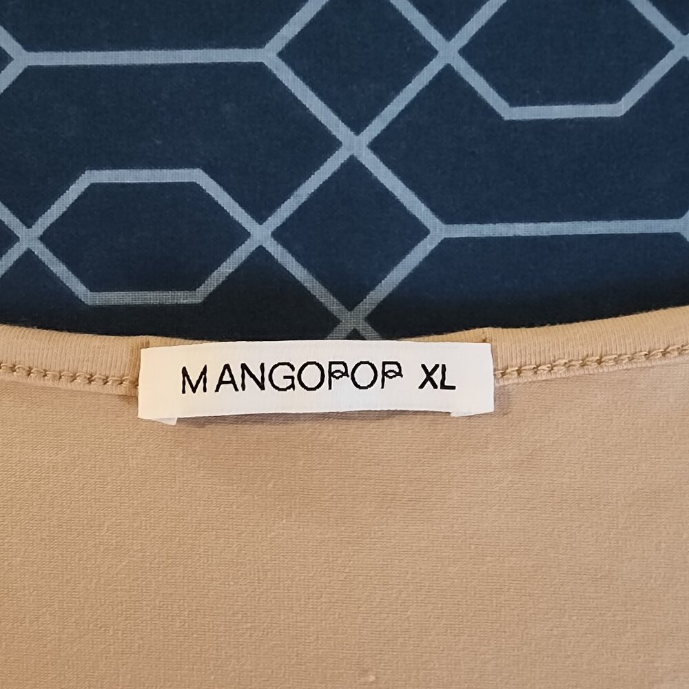 MANGOPOP Women's Square Neck Bodysuit Short Sleeve Shirt Tops |  XL - Picture 5 of 7